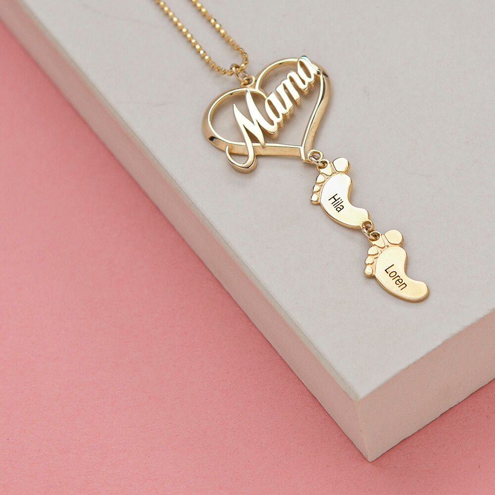 Necklace - "Little Feet"