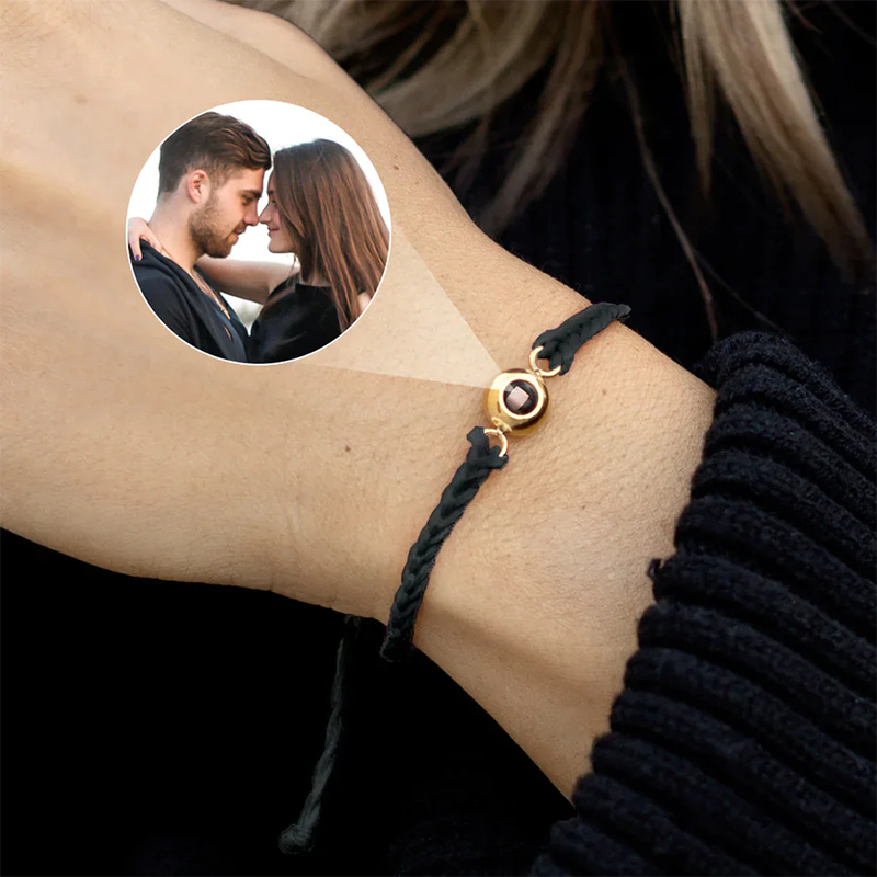 Braided Bracelet - Personalized Photo Projection