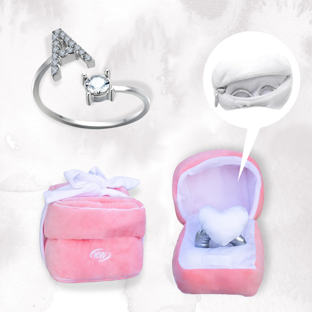 Plush Box & Initial Ring