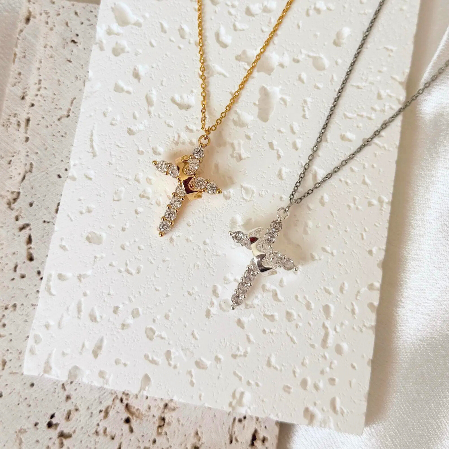 Necklace - Crowned Cross