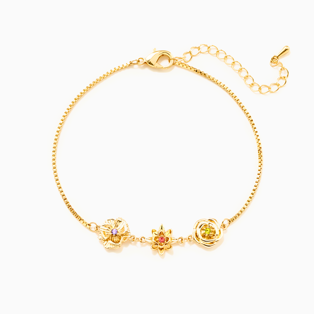 Life Flowers Bracelet - Customizable