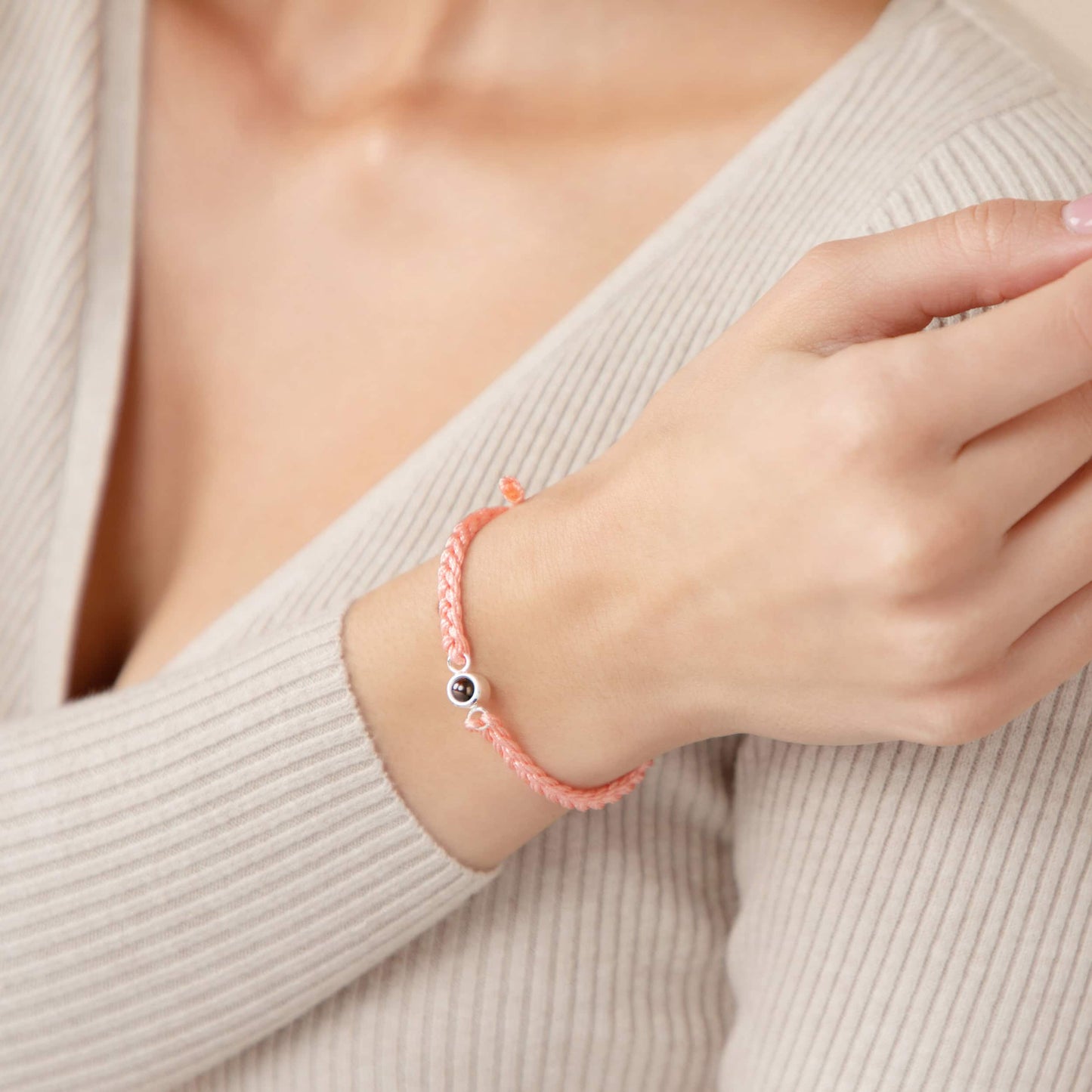 Braided Bracelet - Personalized Photo Projection