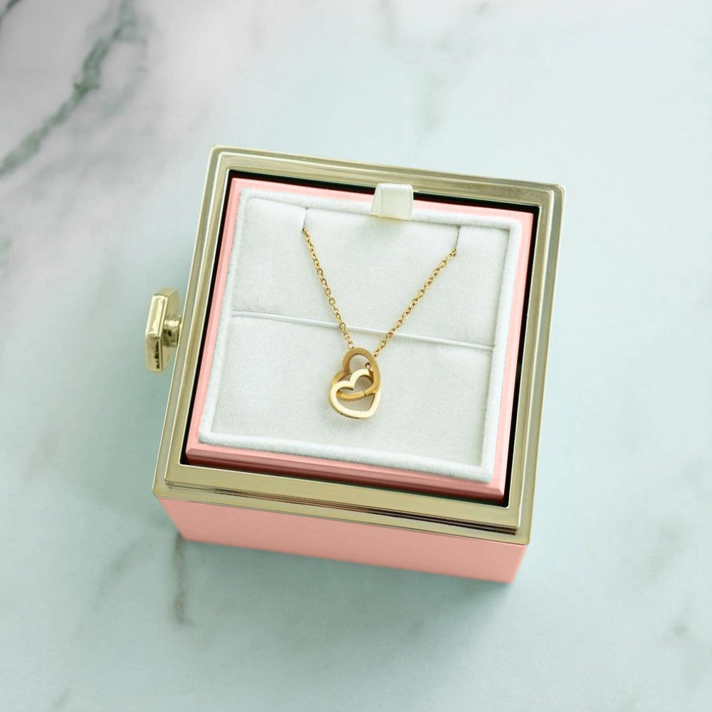 Eternal Pink Safe & Personalized Heart Necklace