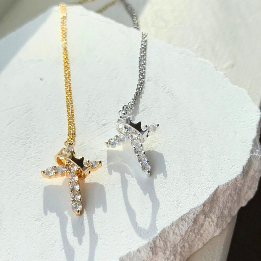 Necklace - Crowned Cross