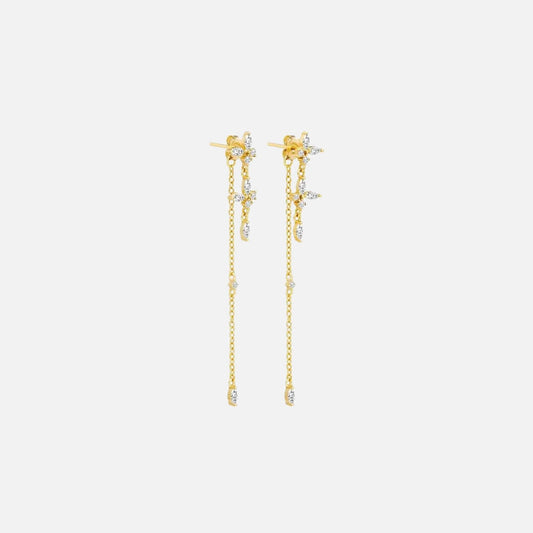 Enchanting crystal wire earrings