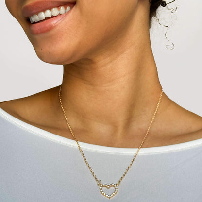 Charming Heart-Shaped Pendant Necklace