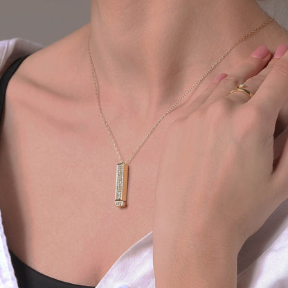 Rose Gold Necklace "I Love You" - An Eternal Jewelry