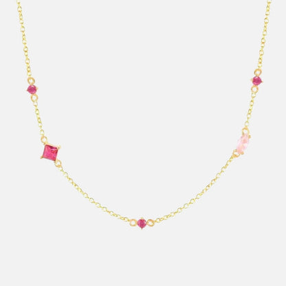 Vibrant Mixed Gemstone Necklace