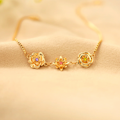 Life Flowers Bracelet - Customizable
