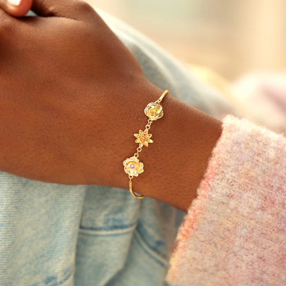 Life Flowers Bracelet - Customizable