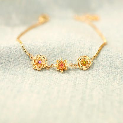 Life Flowers Bracelet - Customizable