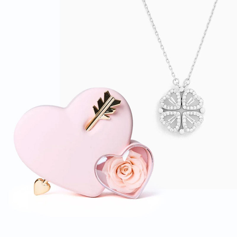Eternal Love Box & Necklace - "Lucky Heart"