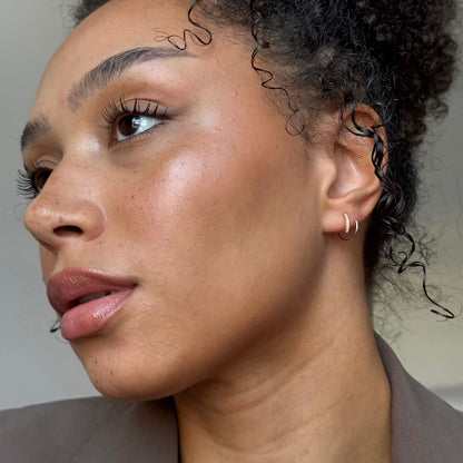 Sparkling double crystal earrings