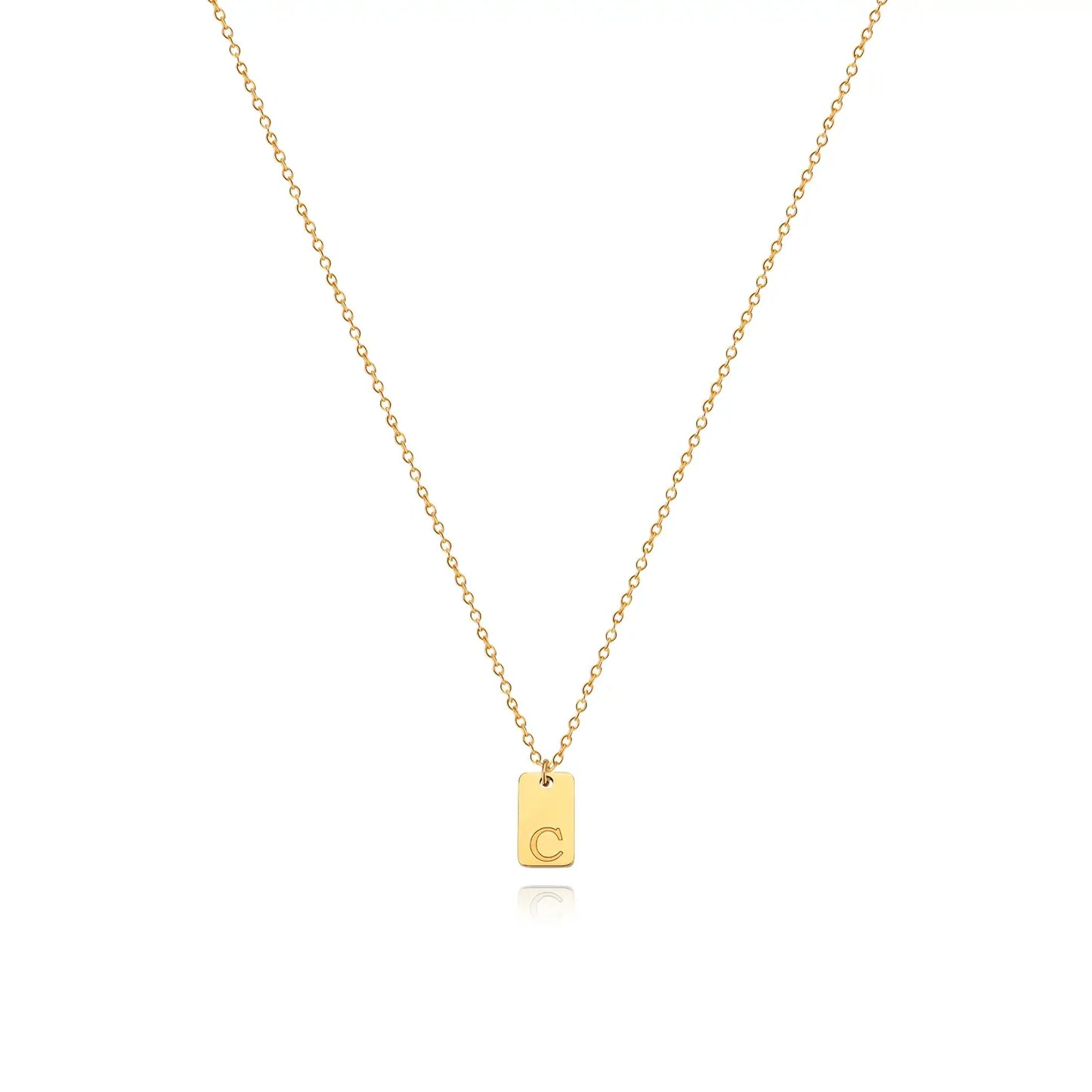 Chic personalized initial necklace