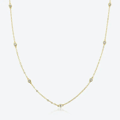 Stunning Seven Crystal Pendant Necklace