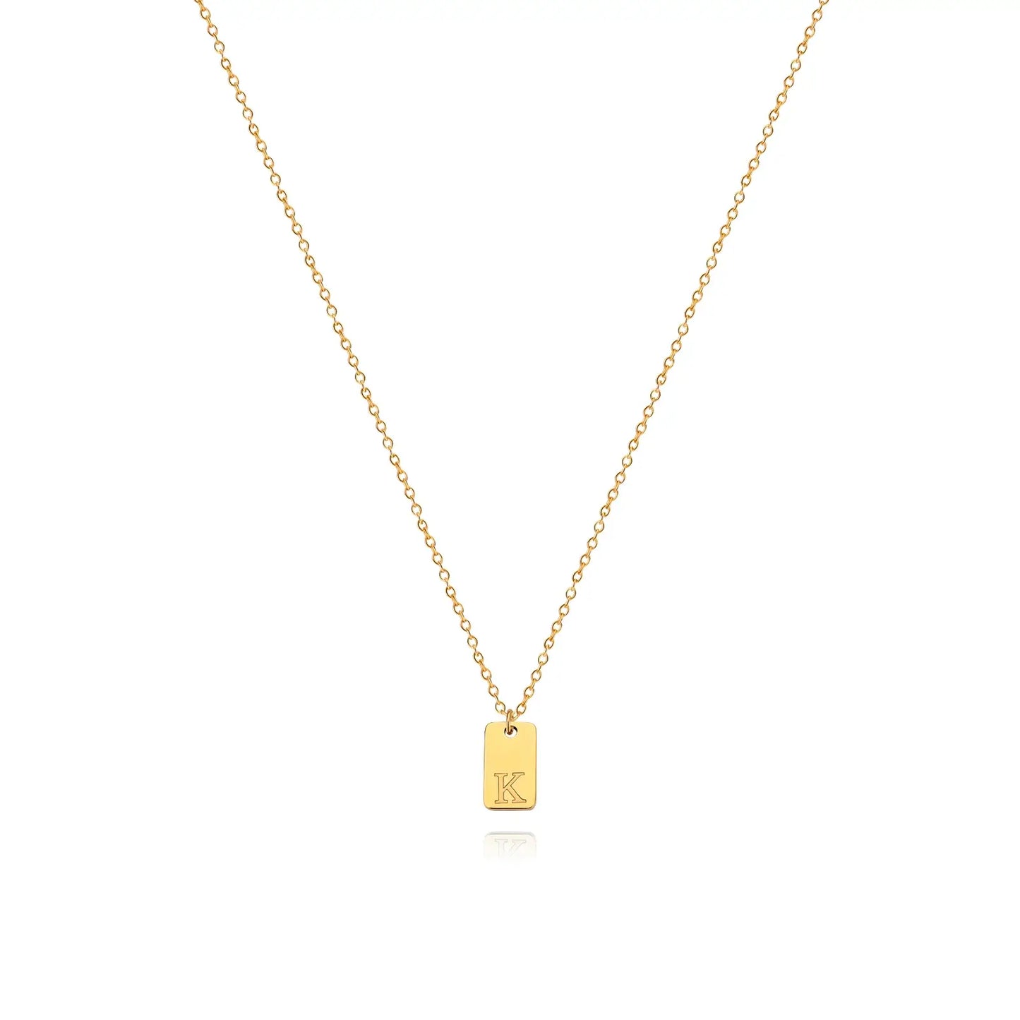 Chic personalized initial necklace