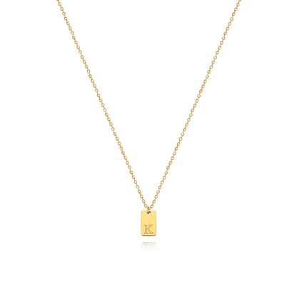 Chic personalized initial necklace