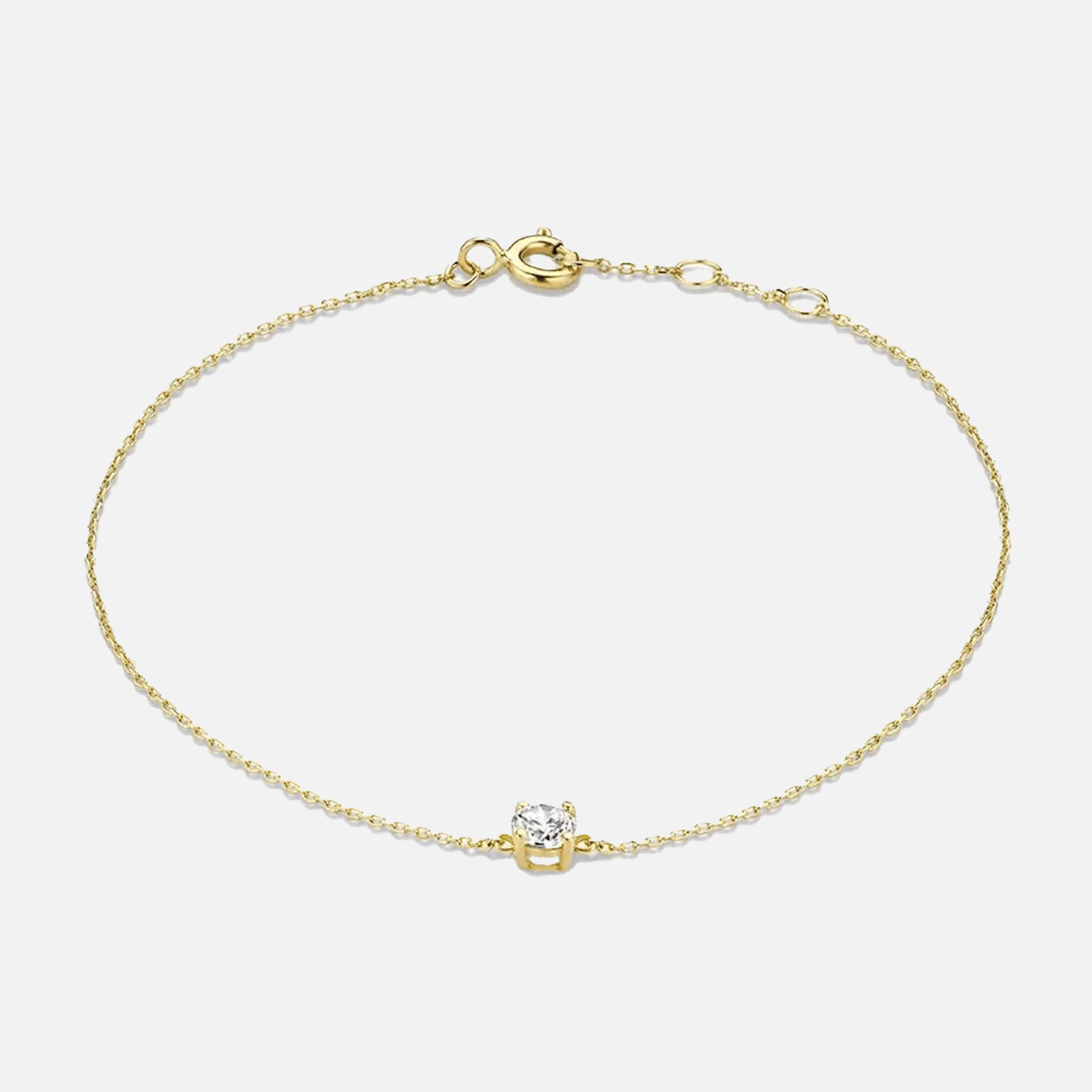 Elegant crystal bracelet with charm