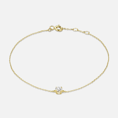 Elegant crystal bracelet with charm