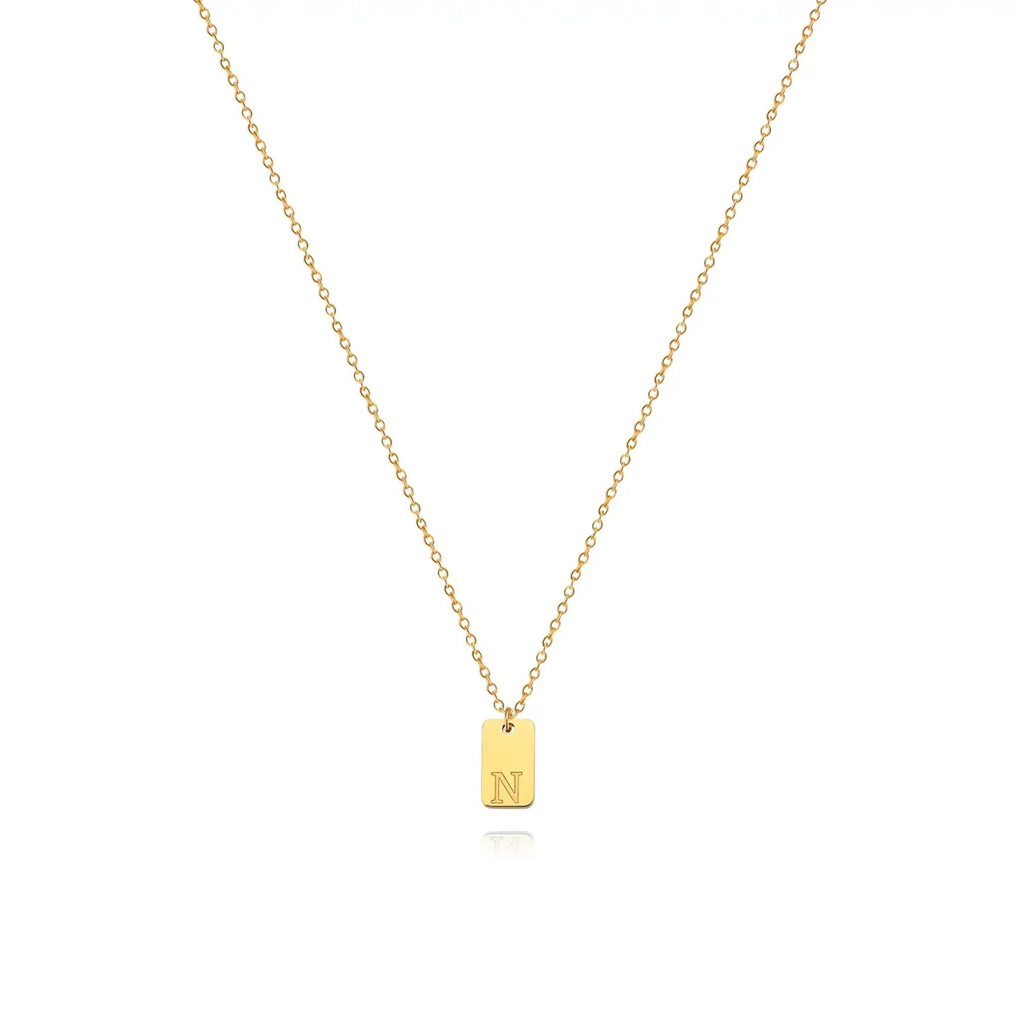 Chic personalized initial necklace