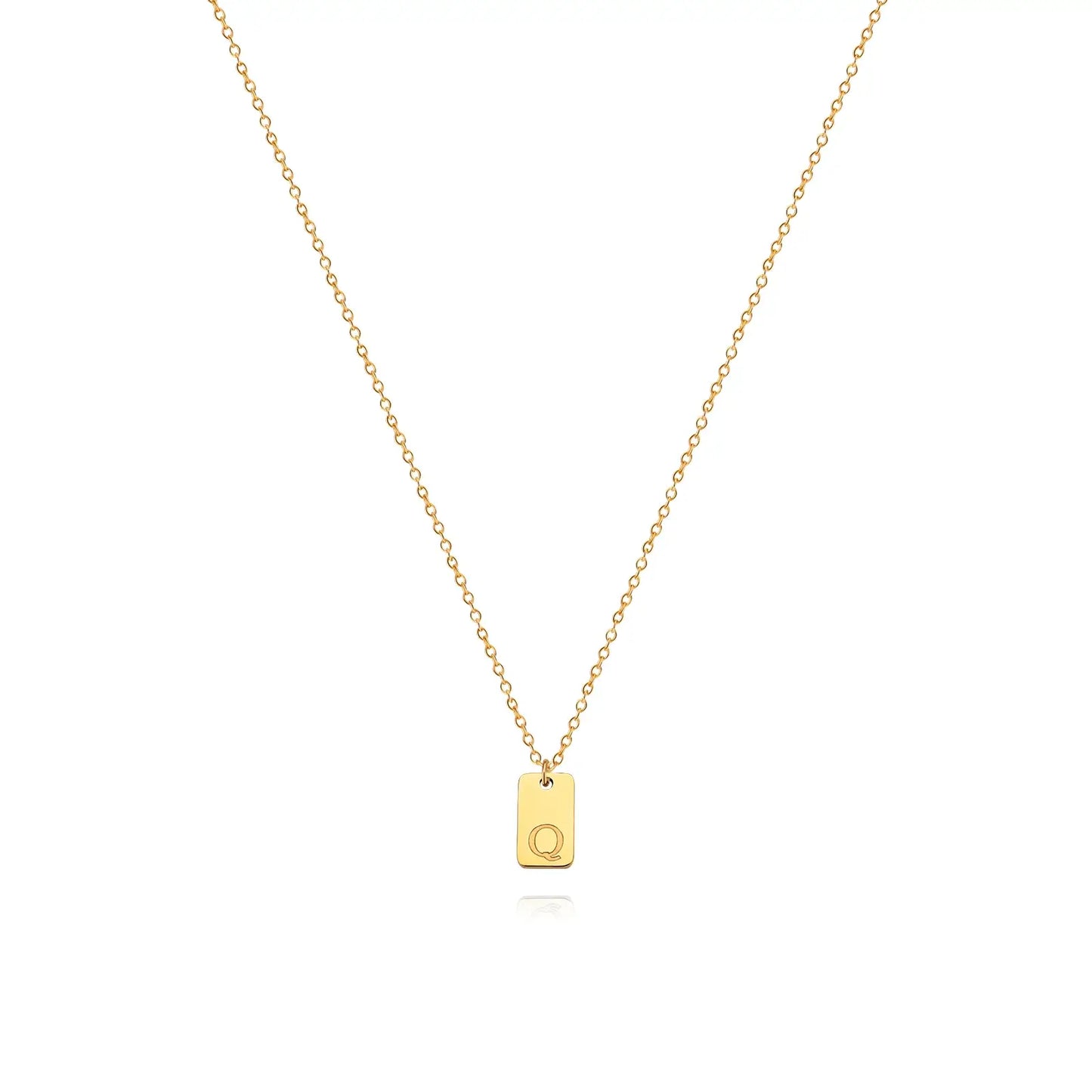 Chic personalized initial necklace