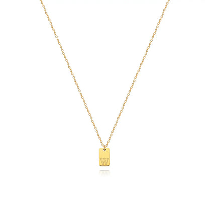 Chic personalized initial necklace