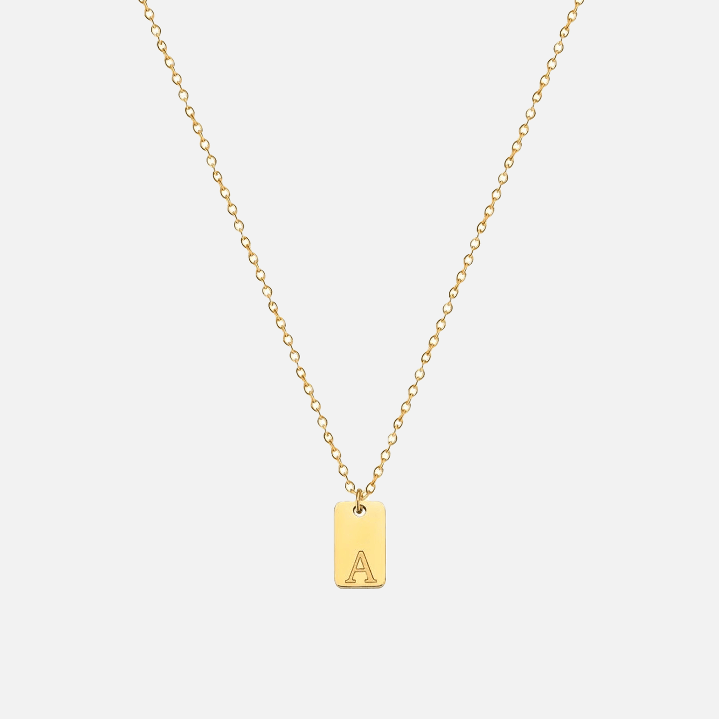 Chic personalized initial necklace