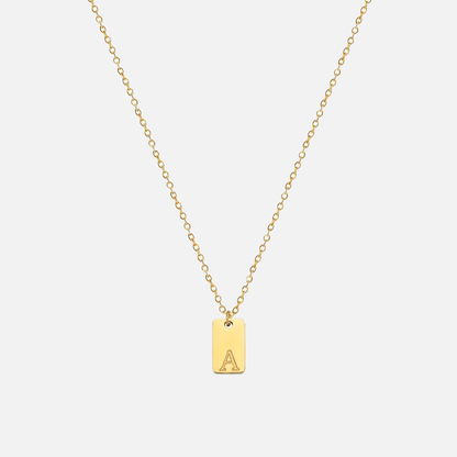 Chic personalized initial necklace