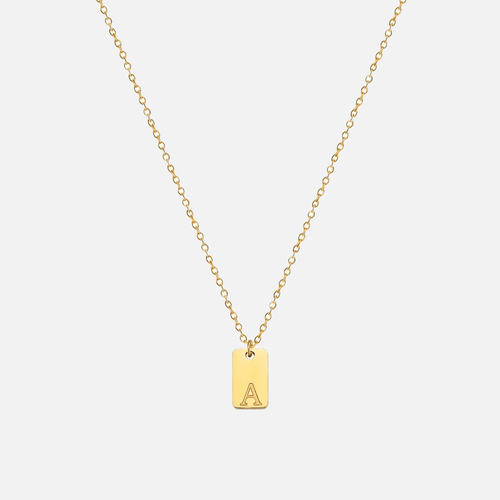 Chic personalized initial necklace