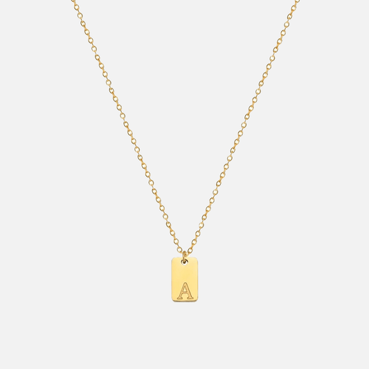 Chic personalized initial necklace