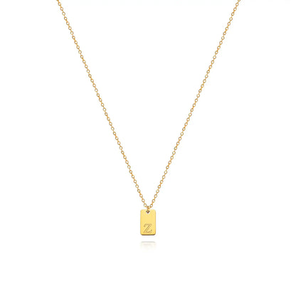 Chic personalized initial necklace