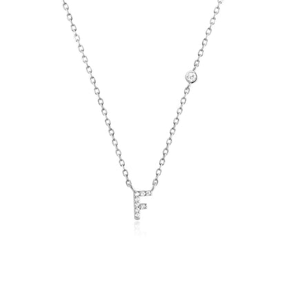 Pendant necklace in letters inspired by the charming stone