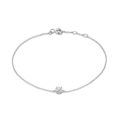 Elegant crystal bracelet with charm