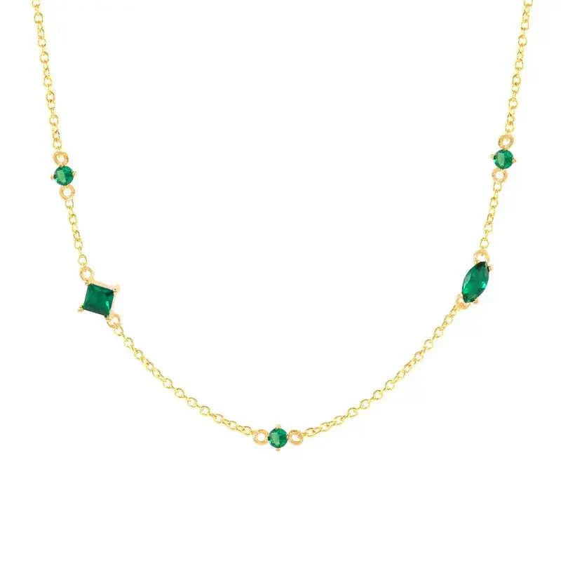 Vibrant Mixed Gemstone Necklace