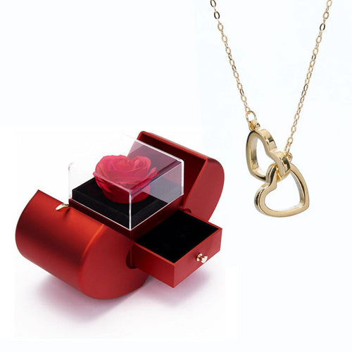 Eternal Pink Apple Safe & Personalized Heart Necklace