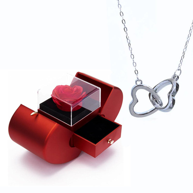 Eternal Pink Apple Safe & Personalized Heart Necklace