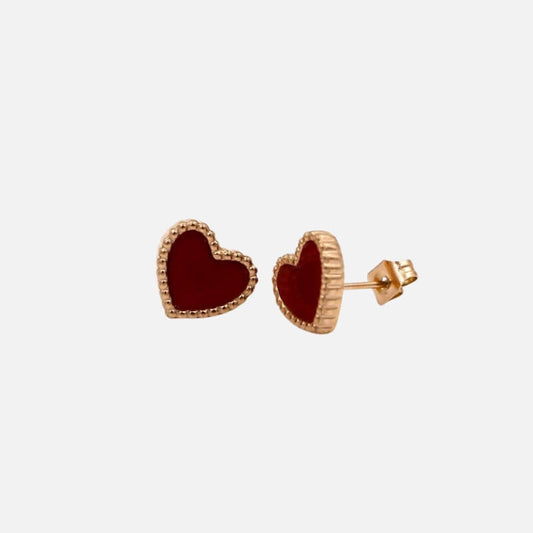 Charming heart-shaped earrings