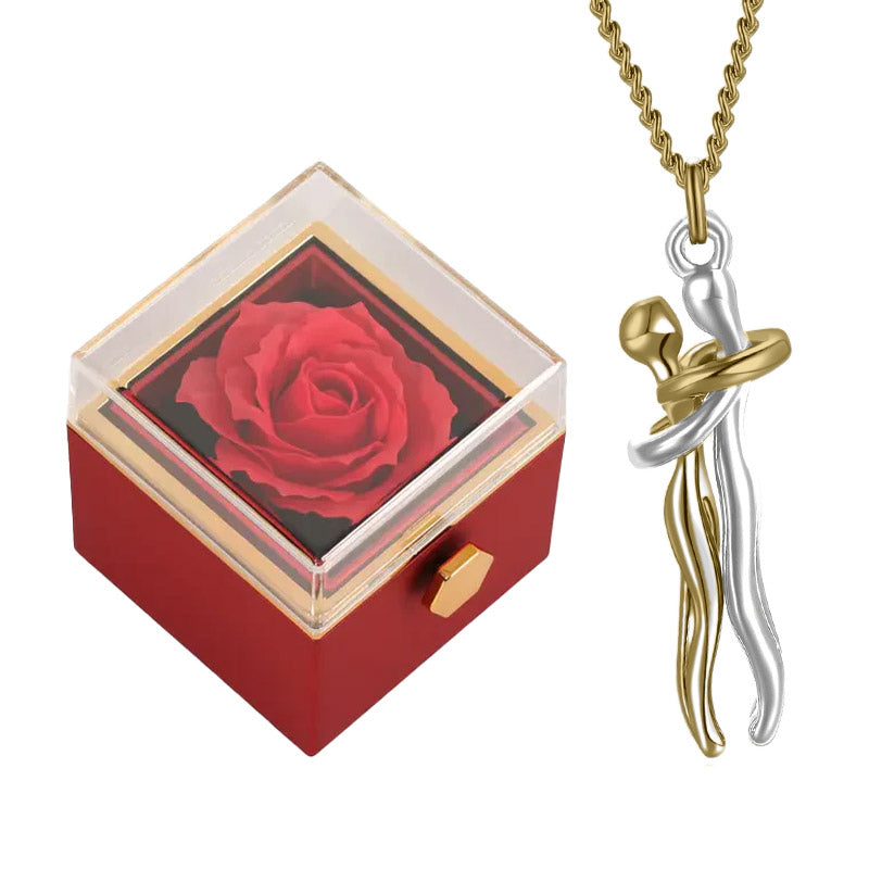 Eternal Rose Box & Eternal Love Necklace