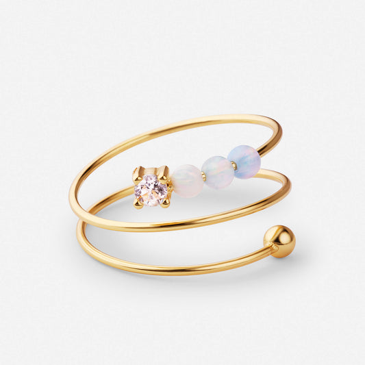 Fidget Ring with Shiny Beads