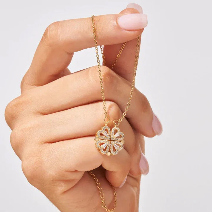 Eternal Rose Box & Necklace - "Lucky Heart"