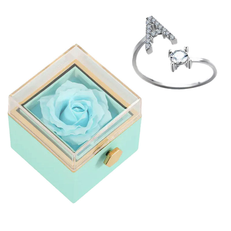 Eternal Rose Box & Initial Ring