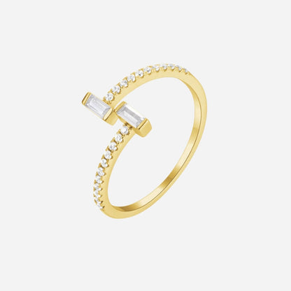 Sofia Double Stone Ring, Elegantly Designed