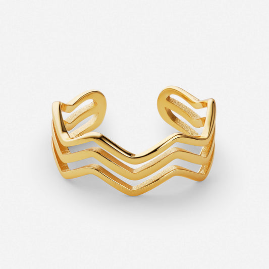 Dazzling Triptych Ring High and Low